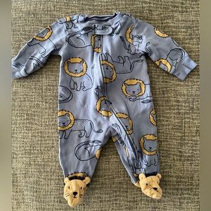 Carter’s Lion print footie pajamas